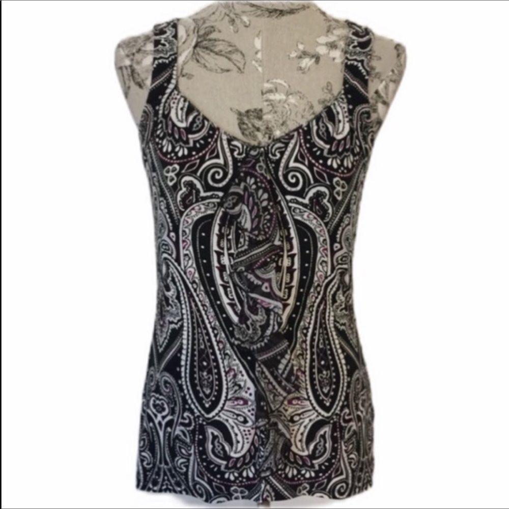 white House Black Market Ruffle Top S